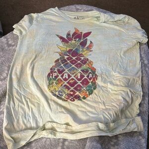 Pain clothing company green and yellow pineapple shirt